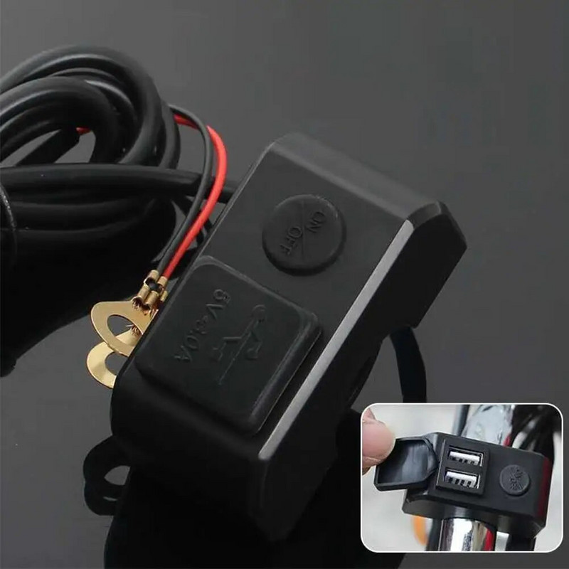 12v kuni 5v mootorratta mootorratta USB juhtraua laadija kiirlaadimisadapter veekindel toitepesa Huawei Xiaomi jaoks