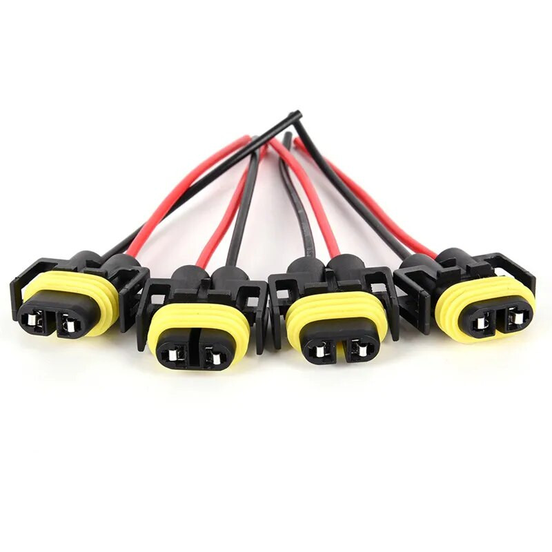 2 vnt. H8 H9 H11 laidų rinkinio lizdas automobilio laido jungties laido kištuko adapteris, skirtas rūko žibintų priekinių žibintų lemputės lemputės priedams