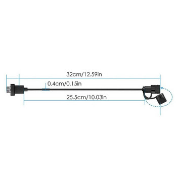 Кабел за зареждане на телефон Къс кабел Енергоспестяващ Водоустойчив Универсален двоен USB кабел за зареждане Защитен USB кабел за GPS телефони