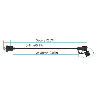 Telefoni laadimiskaabel Lühike kaabel Energiasäästlik Veekindel universaalne topelt-USB laadimisjuhtmed Kaitsev USB-kaabel GPS-telefonidele