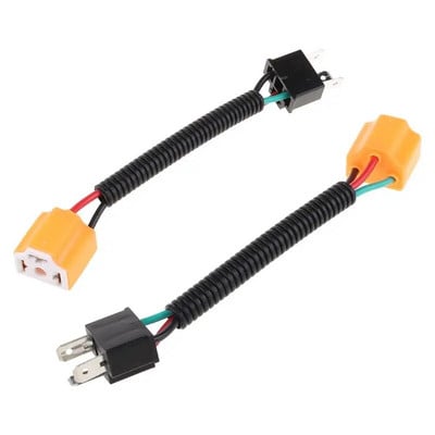 2Pcs H4 9003 Keramički kabelski svežanj Utikač Kabel za prednja svjetla Konektor Produžetak Novo