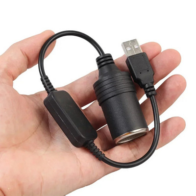 Autós szivargyújtó aljzat USB 5V–12V Átalakító Adapter Vezetékes Vezérlő Dugó Csatlakozó Adapter Auto Belső Tartozékok