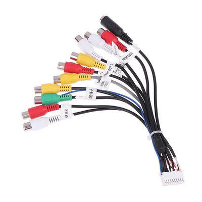 20 P Plug Στερεοφωνικό ραδιόφωνο αυτοκινήτου Έξοδος RCA AUX Πλεξούδα καλωδίωσης Βύσμα καλωδίωσης Προσαρμογέας Καλώδιο υπογούφερ 4G Υποδοχή κάρτας SIM Καλώδιο ραδιοφώνου αυτοκινήτου