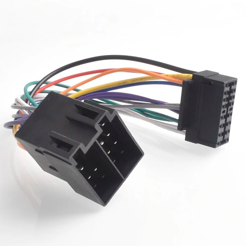 Καλωδίωση 16 ακίδων αυτοκινήτου στερεοφωνικό ραδιόφωνο ISO για Sony Radio σε ραδιόφωνο ISO Αναπαραγωγή βύσμα αυτόματου προσαρμογέα Καλωδίωση σύνδεσης καλωδίων Προσαρμογείς