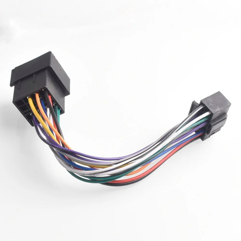 Καλωδίωση 16 ακίδων αυτοκινήτου στερεοφωνικό ραδιόφωνο ISO για Sony Radio σε ραδιόφωνο ISO Αναπαραγωγή βύσμα αυτόματου προσαρμογέα Καλωδίωση σύνδεσης καλωδίων Προσαρμογείς