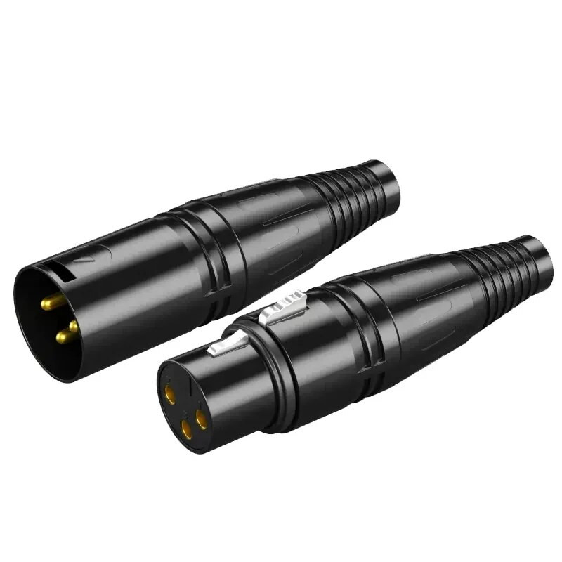 1 gab Profesionāls mikrofona kabelis XLR mikseris jaudas pastiprinātājs mikrofona kabelis mikrofons vīrišķais 3 kontaktu XLR audio savienotājs