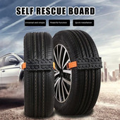 Automašīnu ceļa problēmu tīrītājs, izturīgs sniega dubļiem smiltīm avārijas riepu siksna vieglajām kravas automašīnām SUV Offroad Traction Board universāls