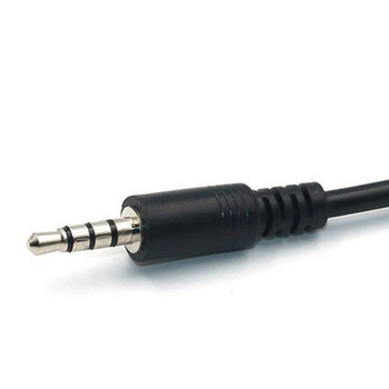 3,5 мм мъжки аудио AUX жак към USB 2.0 тип A женски OTG преобразувател, адаптерен кабел AUX гнездо, преобразуващ кабел за автомобилни аксесоари