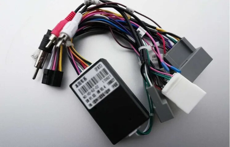 Auto heli- ja CD-mängija, 16 kontaktiga, Android, Calbe toiteadapter koos Canbus Boxiga Honda Civic CRV jaoks, meedia juhtmestik