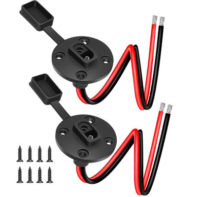 Extractme 12AWG SAE kiirpistiku rakmed veekindel SAE pikendusjuhtme adapteri külgseina port päikesepaneeli akulaadija jaoks