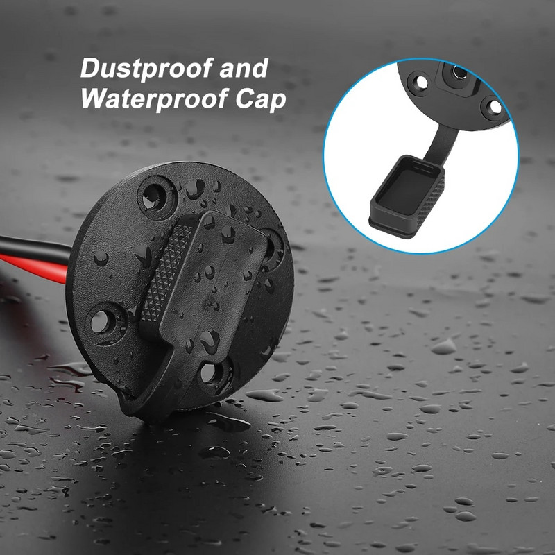 Extractme 12AWG SAE kiirpistiku rakmed veekindel SAE pikendusjuhtme adapteri külgseina port päikesepaneeli akulaadija jaoks