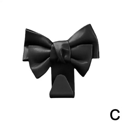 Automašīnas sēdekļa atzveltnes āķis Bowknot Glabāšanas āķis PU Ādas Modes Somas Mamiņa Turētājs Universālie Automašīnu stiprinājuma klipši auto piederumiem