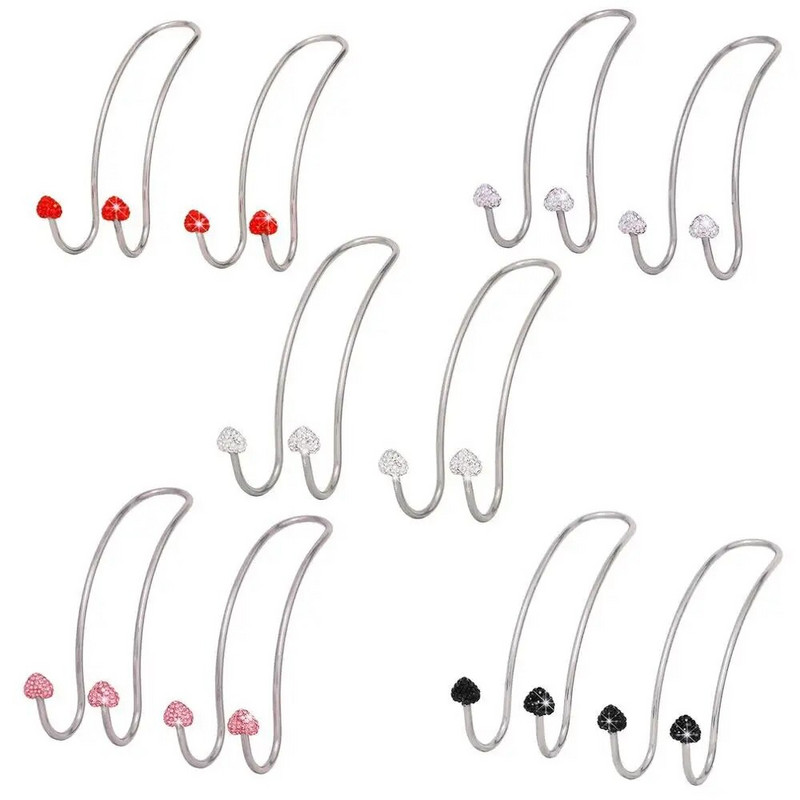 Automašīnas sēdekļa atzveltnes urbis āķis nerūsējošā tērauda persiku sirds Vispārējs automašīnas galvas balsta āķis Slēpts automašīnas sēdekļa āķis Izturīgs rāmis