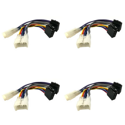 19,6 cm automašīnas radio ISO vadu instalācijas adapteris ISO automašīnas stereo radio instalācijas stereo spraudņa adapteris Toyota Camry Echo Hilux Kluger