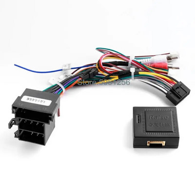 16 kontaktų automobilio radijo stereofoninio galvutės laidų laidų adapteris su Canbus dėžute, skirtas Volkswagen Golf 5/6/Polo/Passat/jetta/Tiguan/Touran/Sk