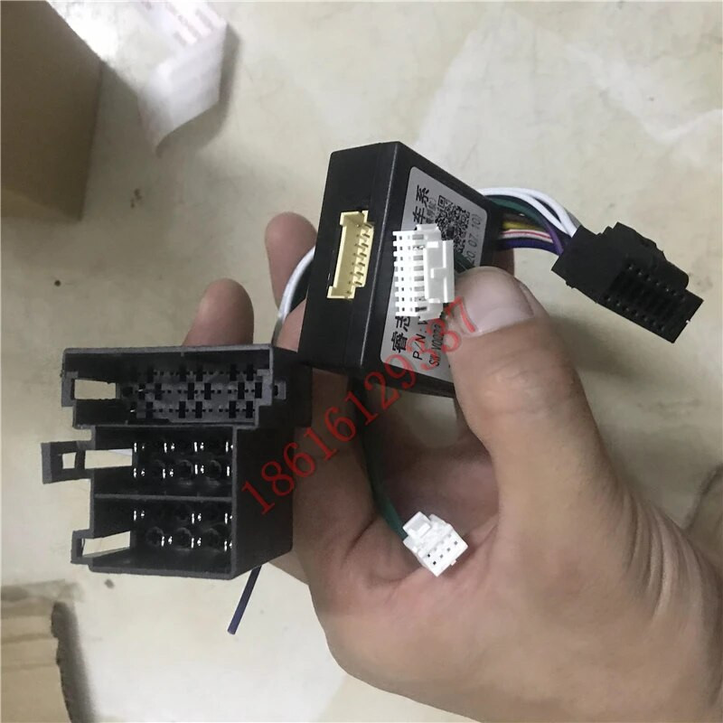 16 kontaktų automobilio radijo stereofoninio galvutės laidų laidų adapteris su Canbus dėžute, skirtas Volkswagen Golf 5/6/Polo/Passat/jetta/Tiguan/Touran/Sk