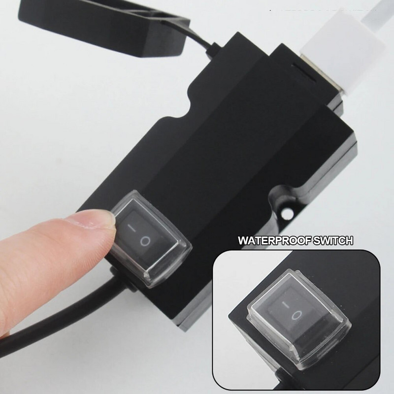 QC3.0 USB Motocikla ligzda Ūdensizturīgs Dual USB Quick Change 3.0 5V ūdensizturīgs barošanas adapteris tālruņa navigācijai