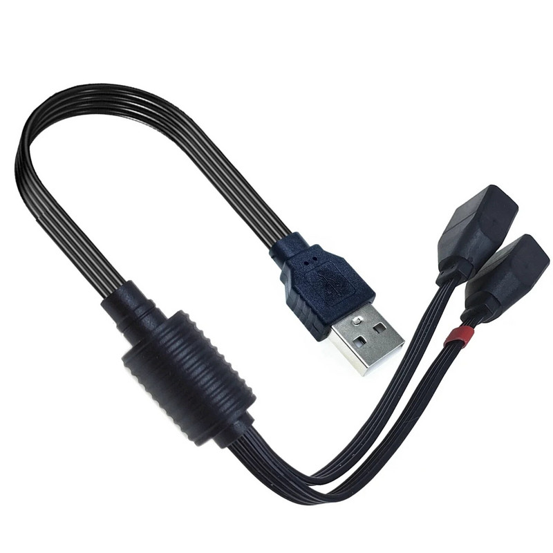 USB 2.0 na 1 muški 2 ženski dual USB data hub, adapter za napajanje i razdjelnik, USB kabel za napajanje, produžni kabel 30CM 40CM