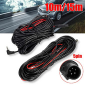 2,5 mm 10M/15M aux pikenduskaabel usb 5-kontaktiline salvesti auto tahavaate tagavaatekaamera Auto autokaamera filter tagurpidi pikenduskaabel