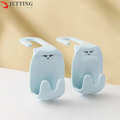 2db autós rajzfilm horgok üléstámla akasztós autós kézitáska tároló belső rendszerező autó hátsó ülések horogtartó klip akasztó