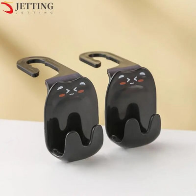 2db autós rajzfilm horgok üléstámla akasztós autós kézitáska tároló belső rendszerező autó hátsó ülések horogtartó klip akasztó