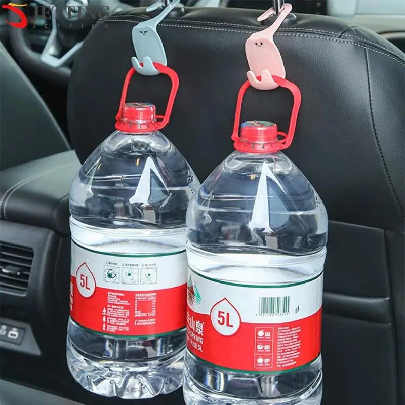 2db autós rajzfilm horgok üléstámla akasztós autós kézitáska tároló belső rendszerező autó hátsó ülések horogtartó klip akasztó