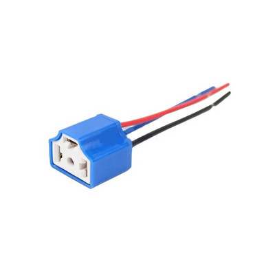 H4 kolme auguga keraamiline traatjuhtmestik Auto esitule pirni lambi juhtmestiku pistikupesa Auto H4 pistikupesa