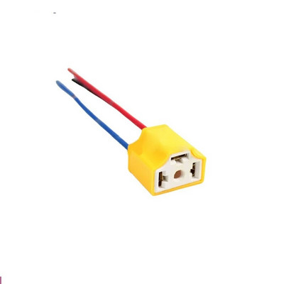 H4 kolme auguga keraamiline traatjuhtmestik Auto esitule pirni lambi juhtmestiku pistikupesa Auto H4 pistikupesa