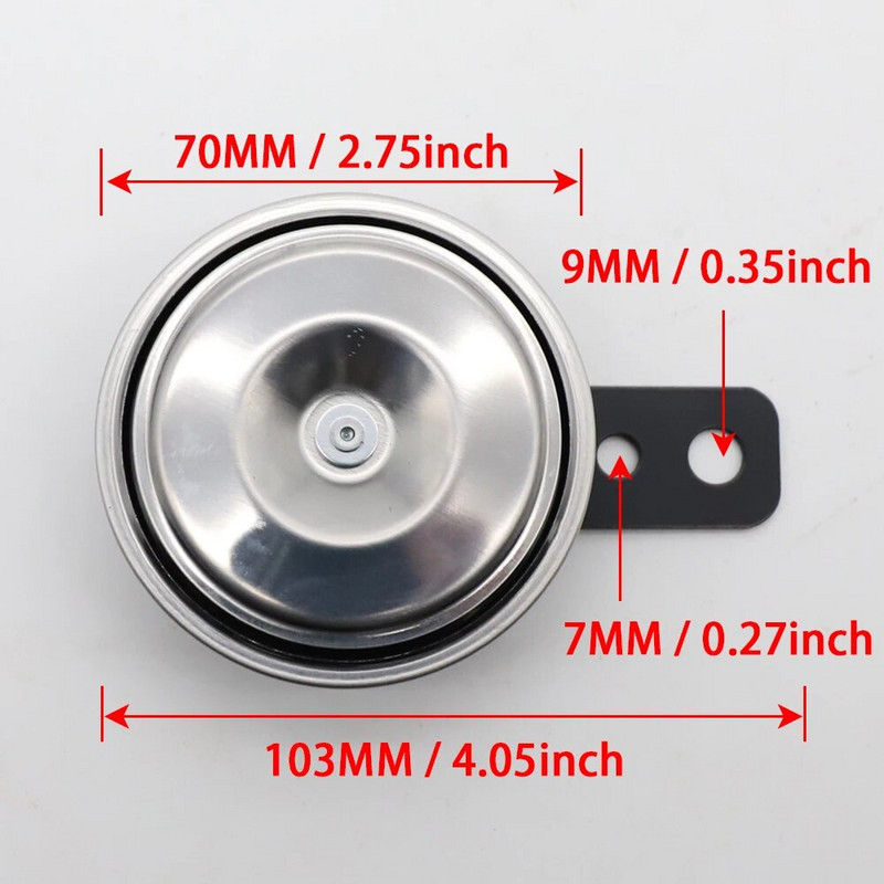 LVEE DL80 Krāsu sērija Universāls motocikls Horn 12V 105db Ūdensizturīgs Elektriskais Moto velosipēds Motorskūteris ATV UTV Golfa grozs