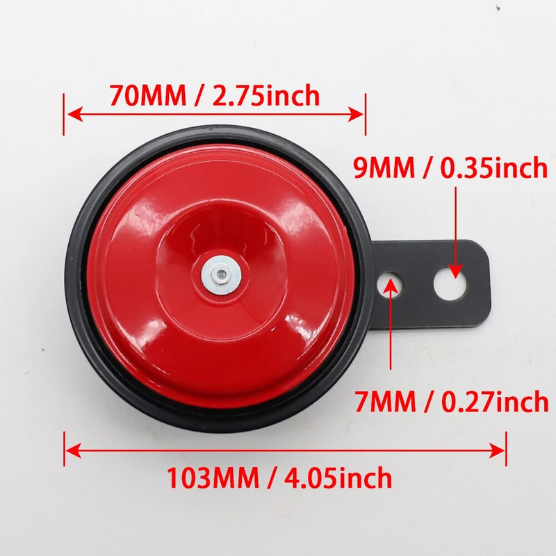LVEE DL80 Krāsu sērija Universāls motocikls Horn 12V 105db Ūdensizturīgs Elektriskais Moto velosipēds Motorskūteris ATV UTV Golfa grozs
