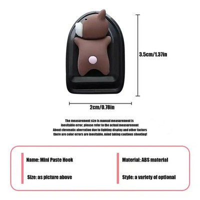 Πολυλειτουργικό αυτοκίνητο Mini Cartoon Hooks Διακόσμηση βάσης για εσωτερική οργάνωση Θήκη Γάντζος Πλάτη καθίσματος Κρεμάστρα με γάντζο αποθήκευσης