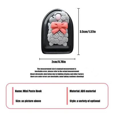 Πολυλειτουργικό αυτοκίνητο Mini Cartoon Hooks Διακόσμηση βάσης για εσωτερική οργάνωση Θήκη Γάντζος Πλάτη καθίσματος Κρεμάστρα με γάντζο αποθήκευσης