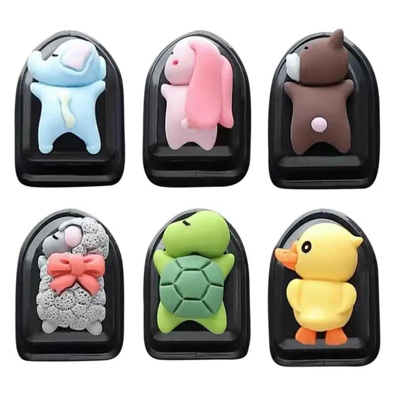 Πολυλειτουργικό αυτοκίνητο Mini Cartoon Hooks Διακόσμηση βάσης για εσωτερική οργάνωση Θήκη Γάντζος Πλάτη καθίσματος Κρεμάστρα με γάντζο αποθήκευσης