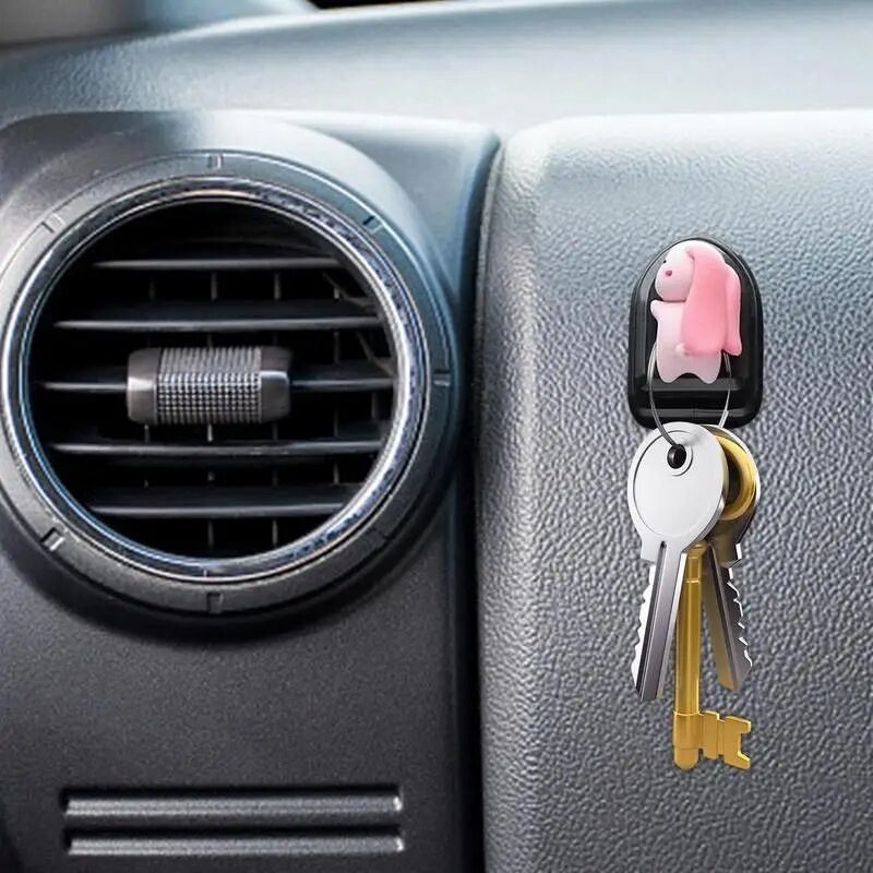 Πολυλειτουργικό αυτοκίνητο Mini Cartoon Hooks Διακόσμηση βάσης για εσωτερική οργάνωση Θήκη Γάντζος Πλάτη καθίσματος Κρεμάστρα με γάντζο αποθήκευσης