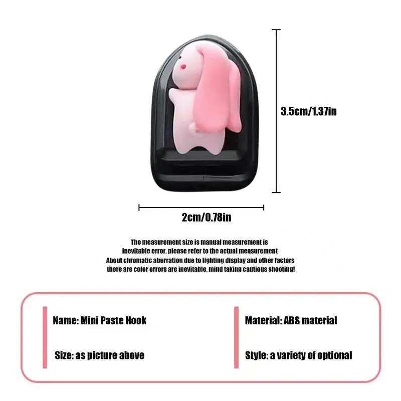 Πολυλειτουργικό αυτοκίνητο Mini Cartoon Hooks Διακόσμηση βάσης για εσωτερική οργάνωση Θήκη Γάντζος Πλάτη καθίσματος Κρεμάστρα με γάντζο αποθήκευσης