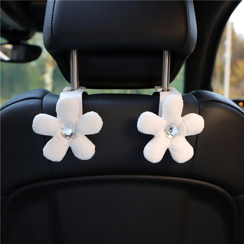 1 tk Universaalne autoistme seljakonks Armsad lilled rippuv hoidik Auto hoiupuu riidepuu interjööri praktilised konksu tarvikud