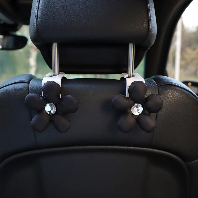 1 tk Universaalne autoistme seljakonks Armsad lilled rippuv hoidik Auto hoiupuu riidepuu interjööri praktilised konksu tarvikud