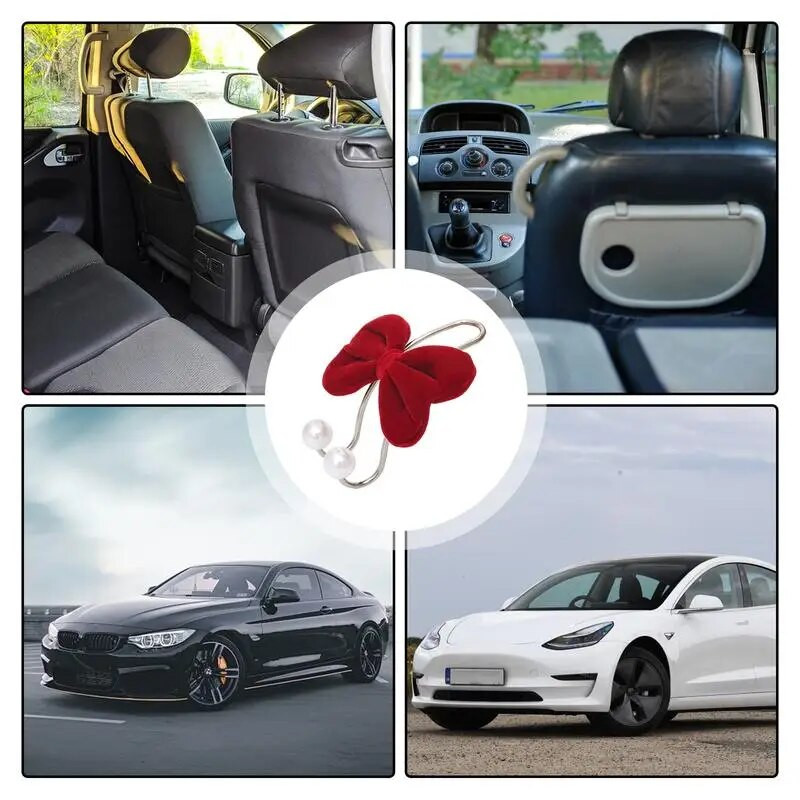 Automašīnas galvas balstu iekarināmais turētājs Glabāšanas pakaramais Salona piederumi Auto glabāšanas āķis Daudzfunkcionāls galvas balstu organizētājs