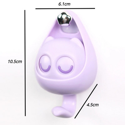 1PC Kreativna treptajuća kuka za mačke Slatka bešavna spavaonica Vješalice za vrata spavaće sobe Kuke Ključ Kišobran Kapa za ručnike Vješalica za kapute Zidna dekoracija