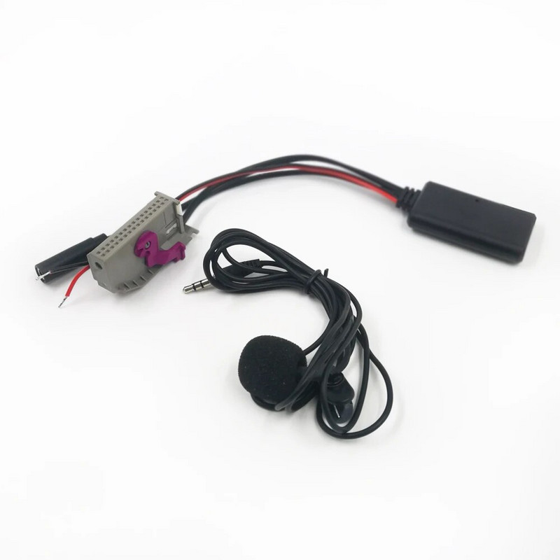 Biurlink RNSE Προσαρμογέας Bluetooth AUX Μουσική MP3 Aux-IN Καλώδιο ήχου Μικρόφωνο Handsfree για Audi A3 A4 A6 A8 TT R8 RNS-E 32Pin