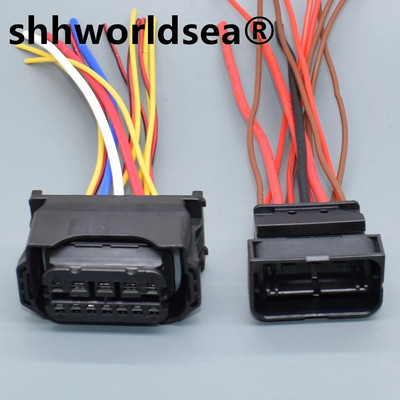 shhworldsea 12 Pin/way Led Lamp Headlight Plug за BMW X1 X5 F15 X6 F01 F02 E63 E64 E90 E92 Конектор за фарове 61132359991