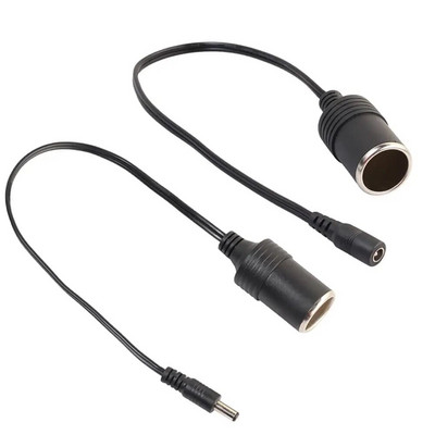 High Quality 12V Female Car Cigarette Lighter Socket Plug Connector Charger Cable Adapter DC 5.5 * 2.1mm