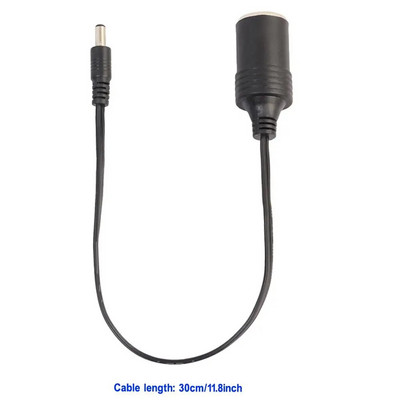 Kvaliteetne 12 V naissoost auto sigaretisüütaja pistikupesa, laadija kaabli adapter DC 5,5 * 2,1 mm