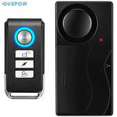 Ouspow 110db skaļš trauksmes bezvadu vibrācijas signalizācija ar tālvadības pulti pretaizdzīšanas signalizācija velosipēda motocikla transportlīdzekļa drošības signalizācija