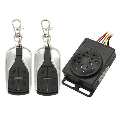 Motocikla pretaizdzīšanas trauksmes tālvadības pults Dzinēja palaišanas elektriskais velosipēds ūdensizturīgs lielas jaudas drošības signalizācija Moto aizsardzība pret zādzībām