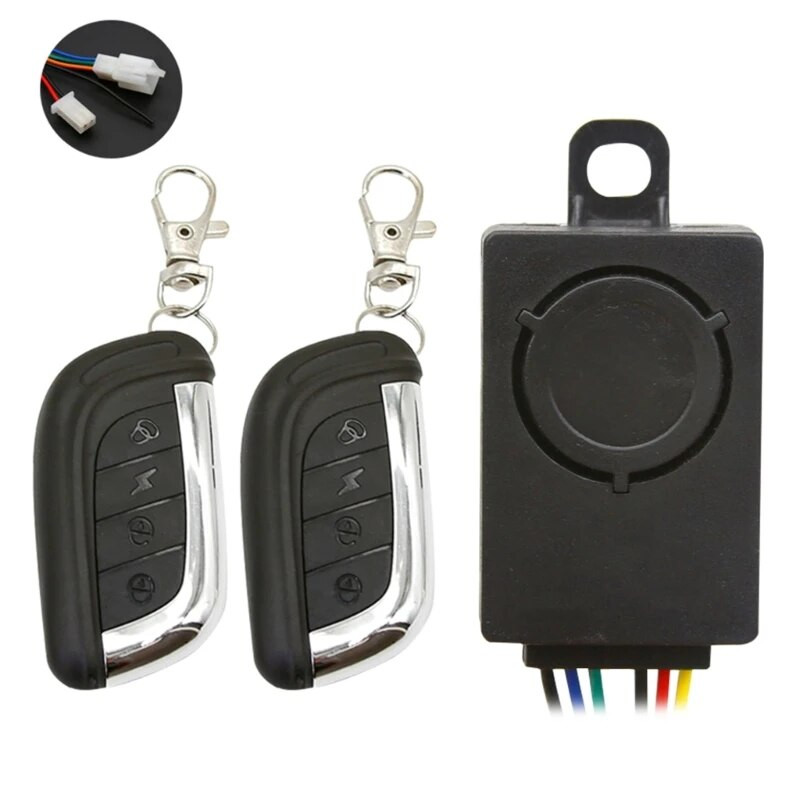 Motocikla pretaizdzīšanas trauksmes tālvadības pults Dzinēja palaišanas elektriskais velosipēds ūdensizturīgs lielas jaudas drošības signalizācija Moto aizsardzība pret zādzībām