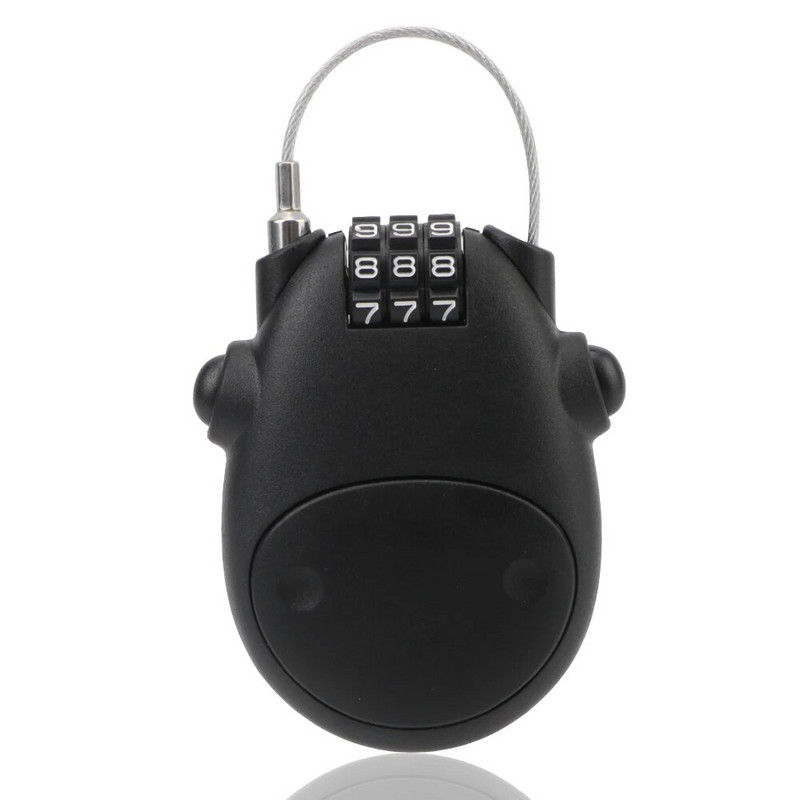 Su 81 cm plienine lyne motociklo šalmo kodiniais užraktais nuo vagystės dviračio bagažo bagažinės užrakinimo automobilio apsaugos motociklo priedais