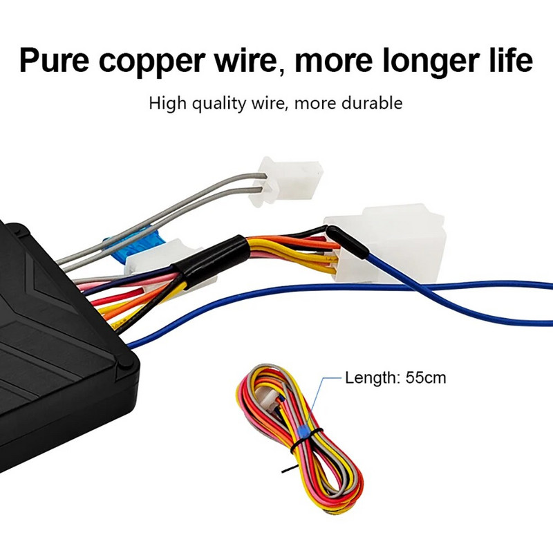 Motocikla signalizācijas sistēma 12V 125dB pretaizdzīšanas vienvirziena signalizācijas sistēma ar tālvadības dzinēja iedarbināšanu motocikla motorolleram ar 2 tālvadības pultīm