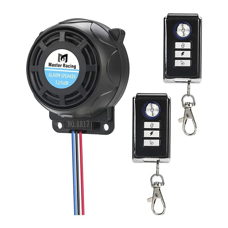 Alarmni sustav motora za bicikle i skutere 12V alarm za motocikle Sigurnosni sustav Sigurnosni sustav s dvostrukim daljinskim upravljačem Sirena protiv krađe