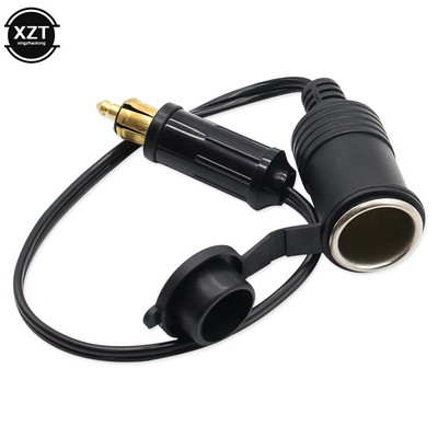 Suitable For BMW DIN Hella EU Plug 12V24V Motorcycle Waterproof Socket Conversion To Car Lighter Adapter Power Lead Cable